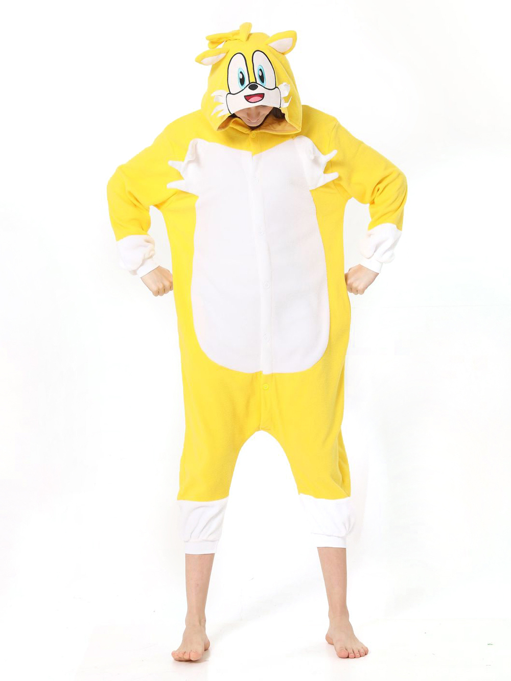 Tails Miles Prower Sonic the Hedgehog kigurumi onesies pajamas for Adults
