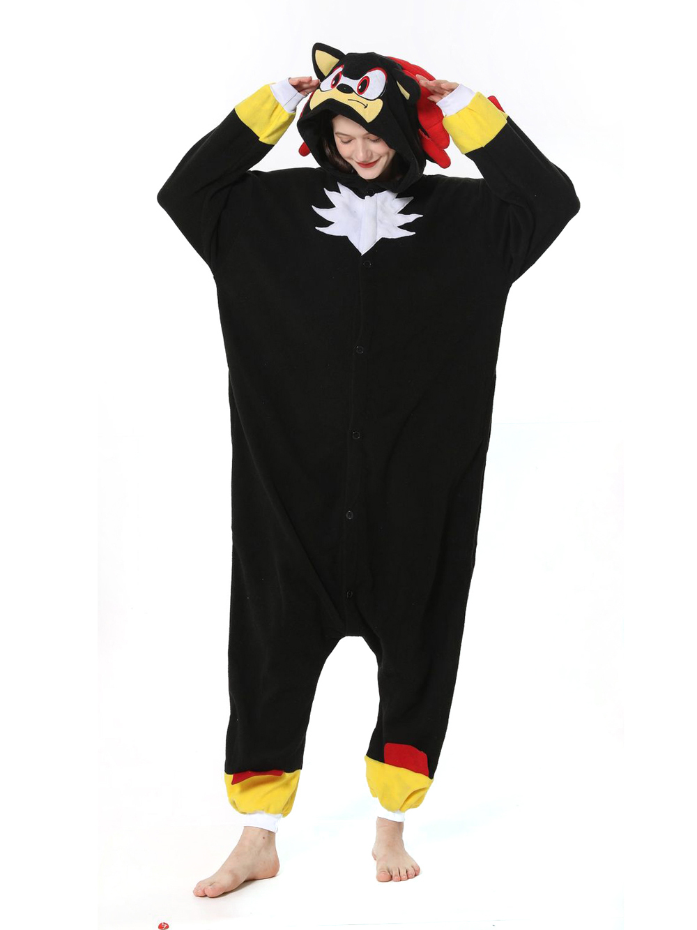 Shadow the Hedgehog kigurumi onesies pajamas for Adults