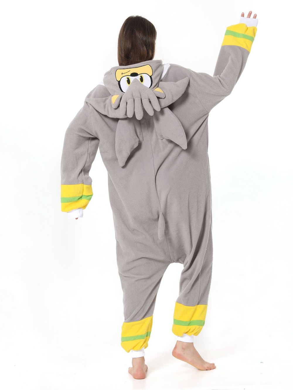 Silver the Hedgehog kigurumi onesies anime pajamas Costume