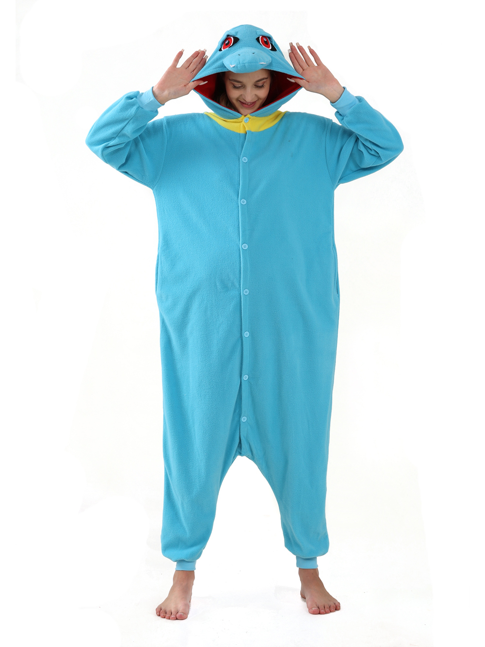 Totodile Kigurumi Onesies Anime Pokemon Pajamas Pyjamas Halloween Costume