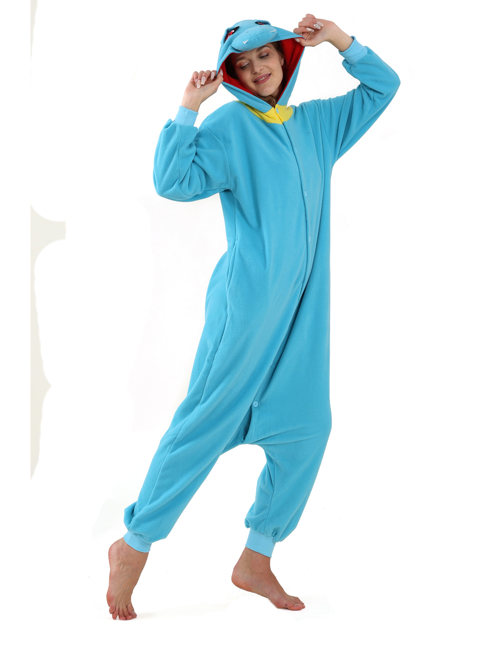 Totodile Kigurumi Onesies Anime Pokemon Pajamas Pyjamas Halloween Costume