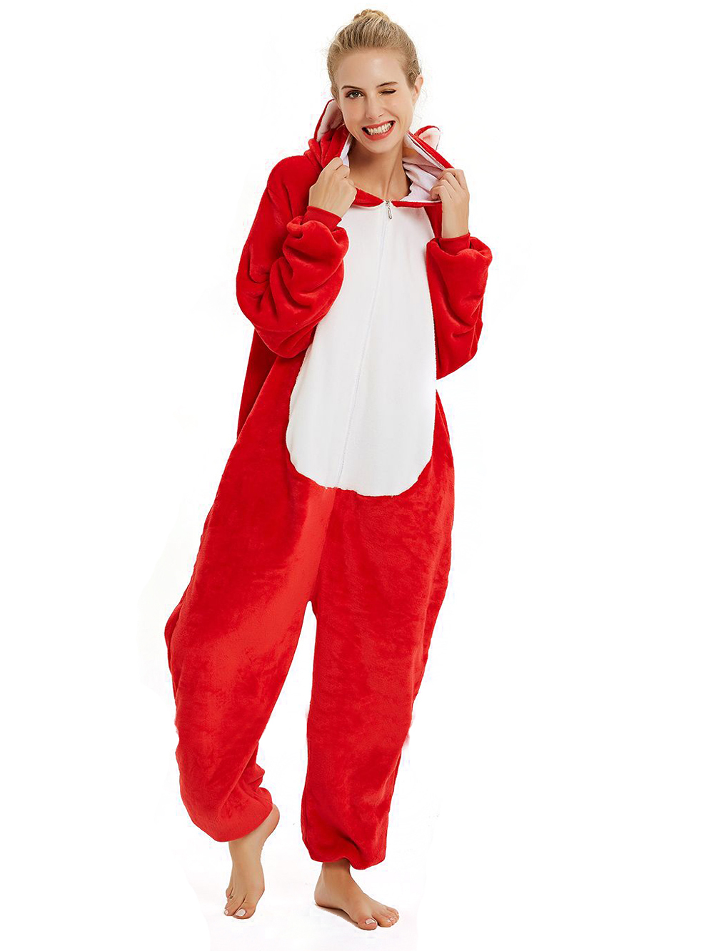 Onesie Kigurumi Pajamas Print Sakuragi Hanamichi Adult's Flannel Winter Sleepwear Animal Costume