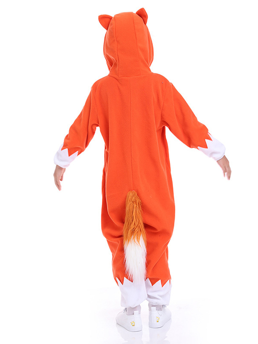 Christmas Costumes Kids Cartoon Fox Kigurumi Pajamas Hooded Jumpsuit-PajamasFun