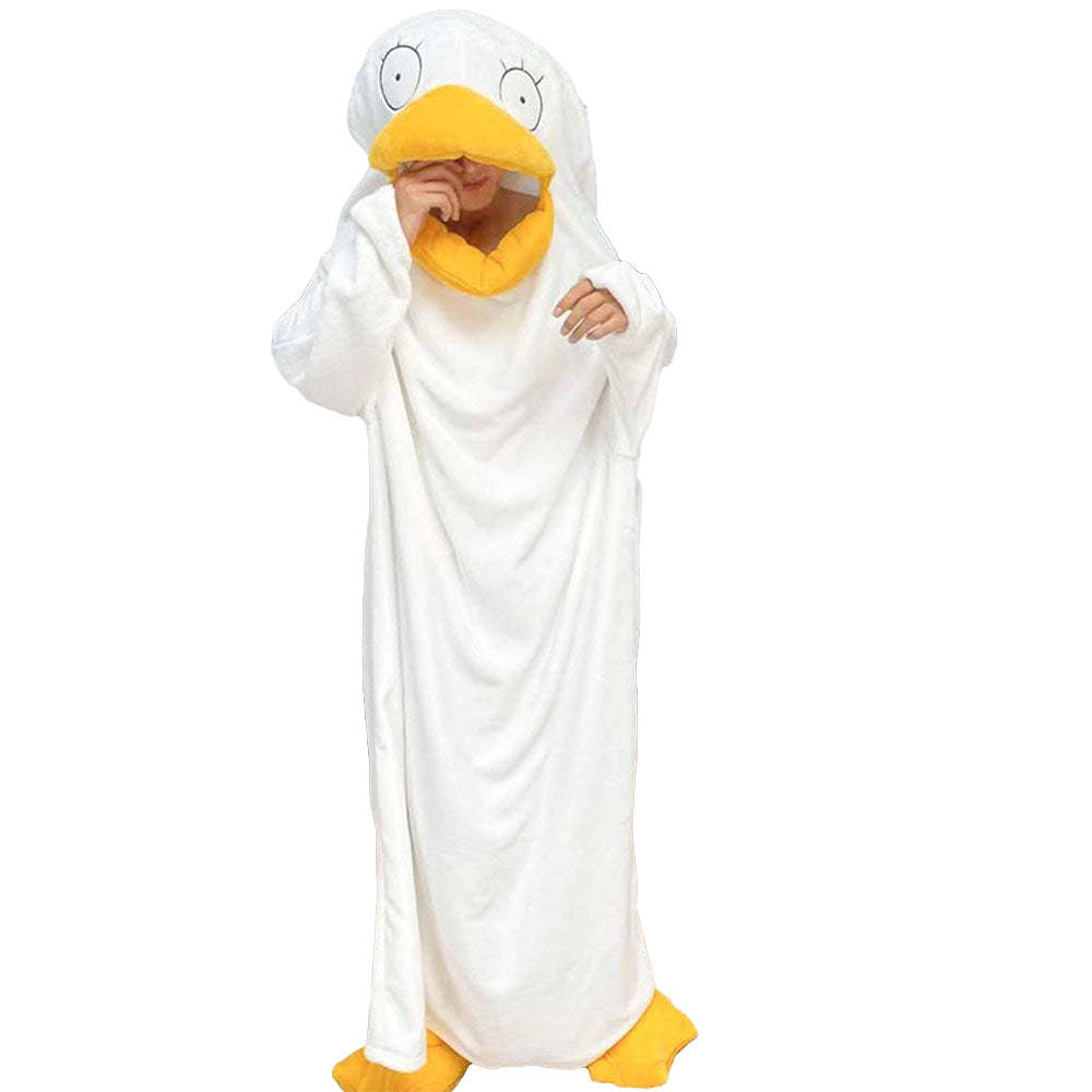 Christmas Pajamas Gintama Elizabeth Duck Blanket Unisex One-piece Bathrobe Nightgown-PajamasFun