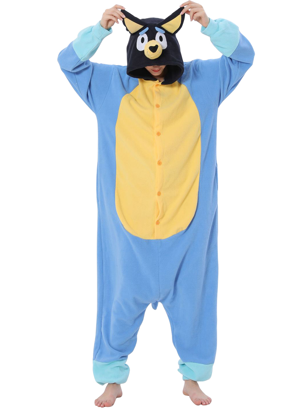 Bluey onesies Costume kigurumi onesies PJS clothes for girls Adult Outfit-PajamasFun
