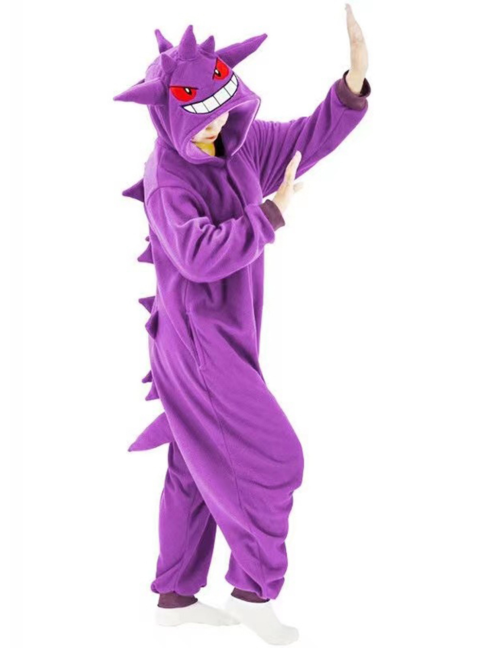 Gengar kigurumi onesies anime Pokemon pajamas pyjamas Halloween Costume-PajamasFun