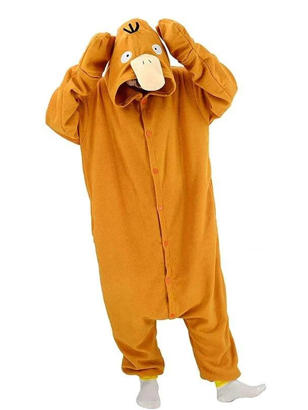 Pokémon Psyduck Kigurumi Onesies Game Pajamas Pyjamas Halloween Costume