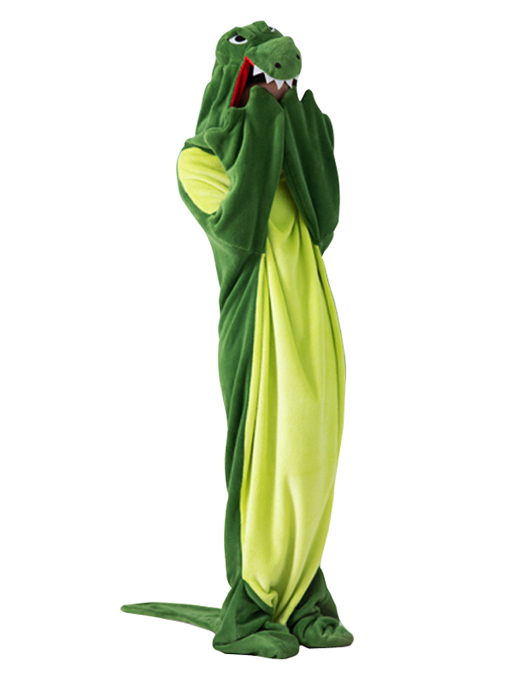 Crocodile Animal kigurumi onesies Costume Cozy Fleece Pajama Robe