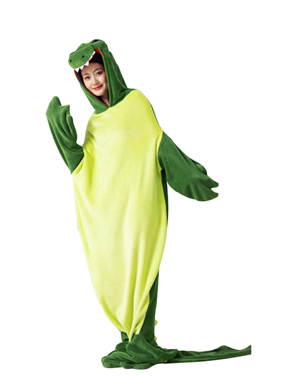 Crocodile Animal kigurumi onesies Costume Cozy Fleece Pajama Robe