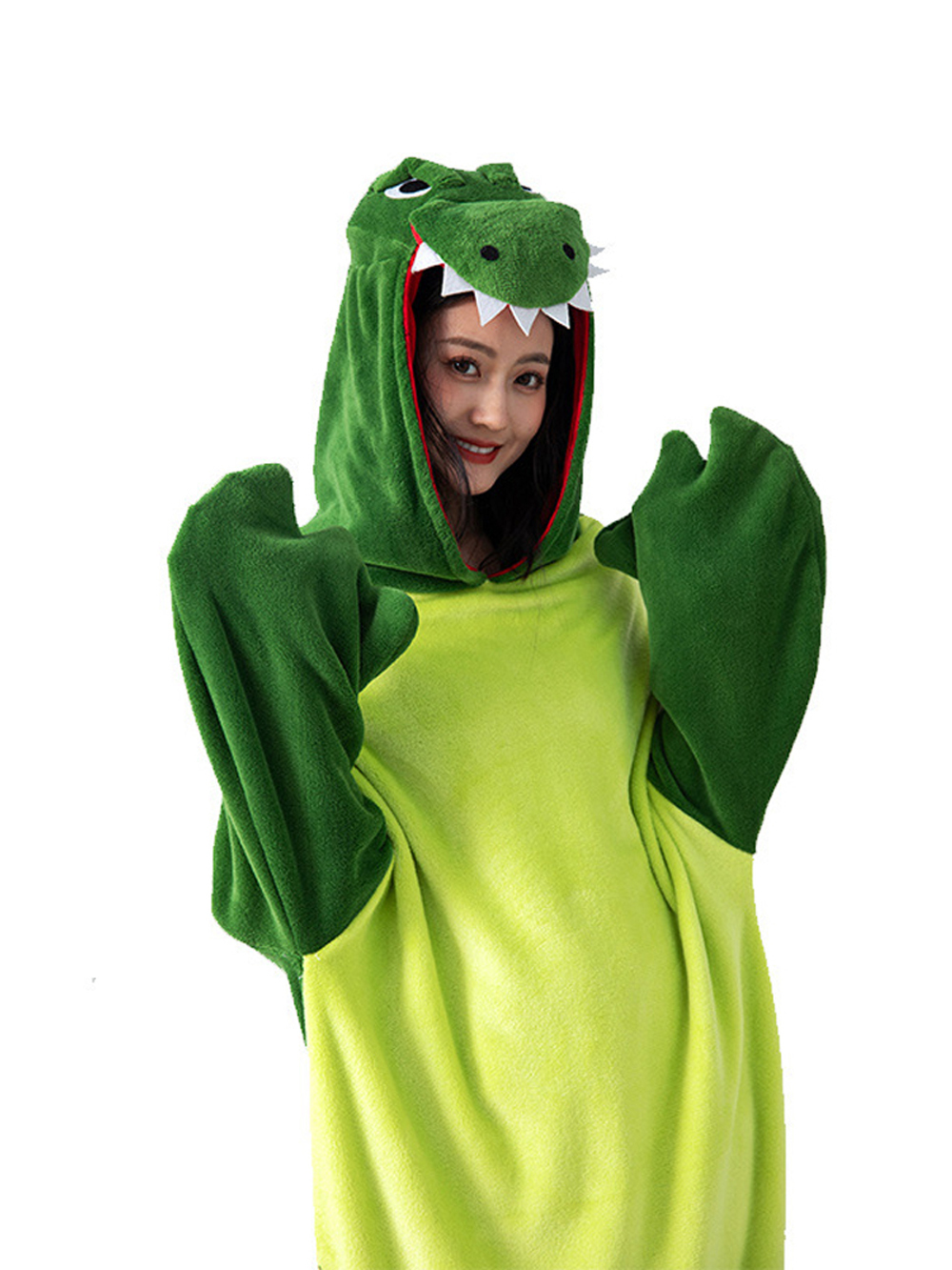 Crocodile Animal kigurumi onesies Costume Cozy Fleece Pajama Robe