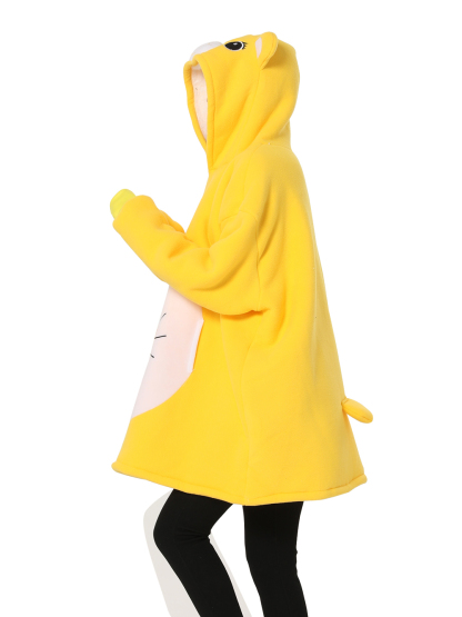 Sunshine Bear Animal Hoodie Wearable Costume Cartoon Keep Warm Lazy TV Blanket