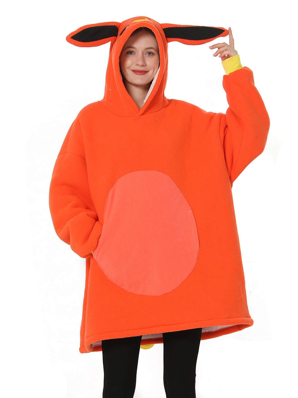 Pokémon Flareon Keep Warm Hoodie Wearable Costume Cozy Cartoon Lazy TV Blanket