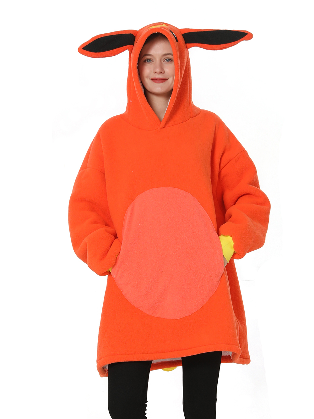 Pokémon Flareon Keep Warm Hoodie Wearable Costume Cozy Cartoon Lazy TV Blanket