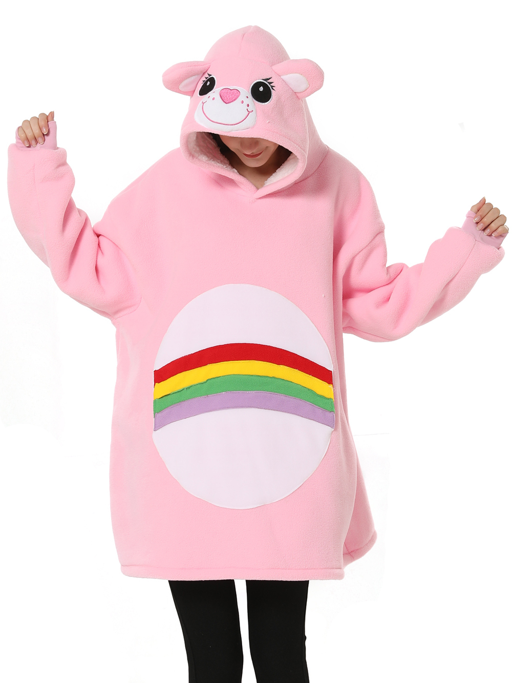 Rainbow Bear Animal Keep Warm Costume Cozy Cartoon Lazy TV Blanket