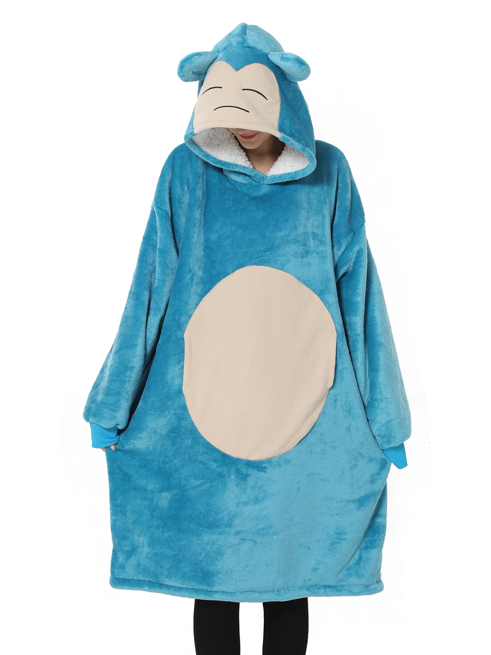 Pokémon Snorlax Keep Warm Costume Cozy Cartoon Lazy TV Blanket