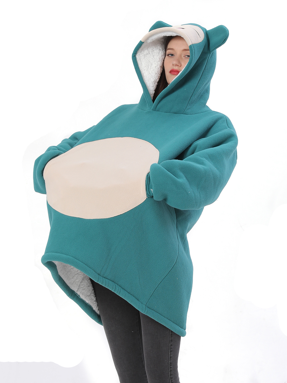 Pokémon Snorlax Costume Keep Warm Cozy Lazy TV Blanket Pajamas