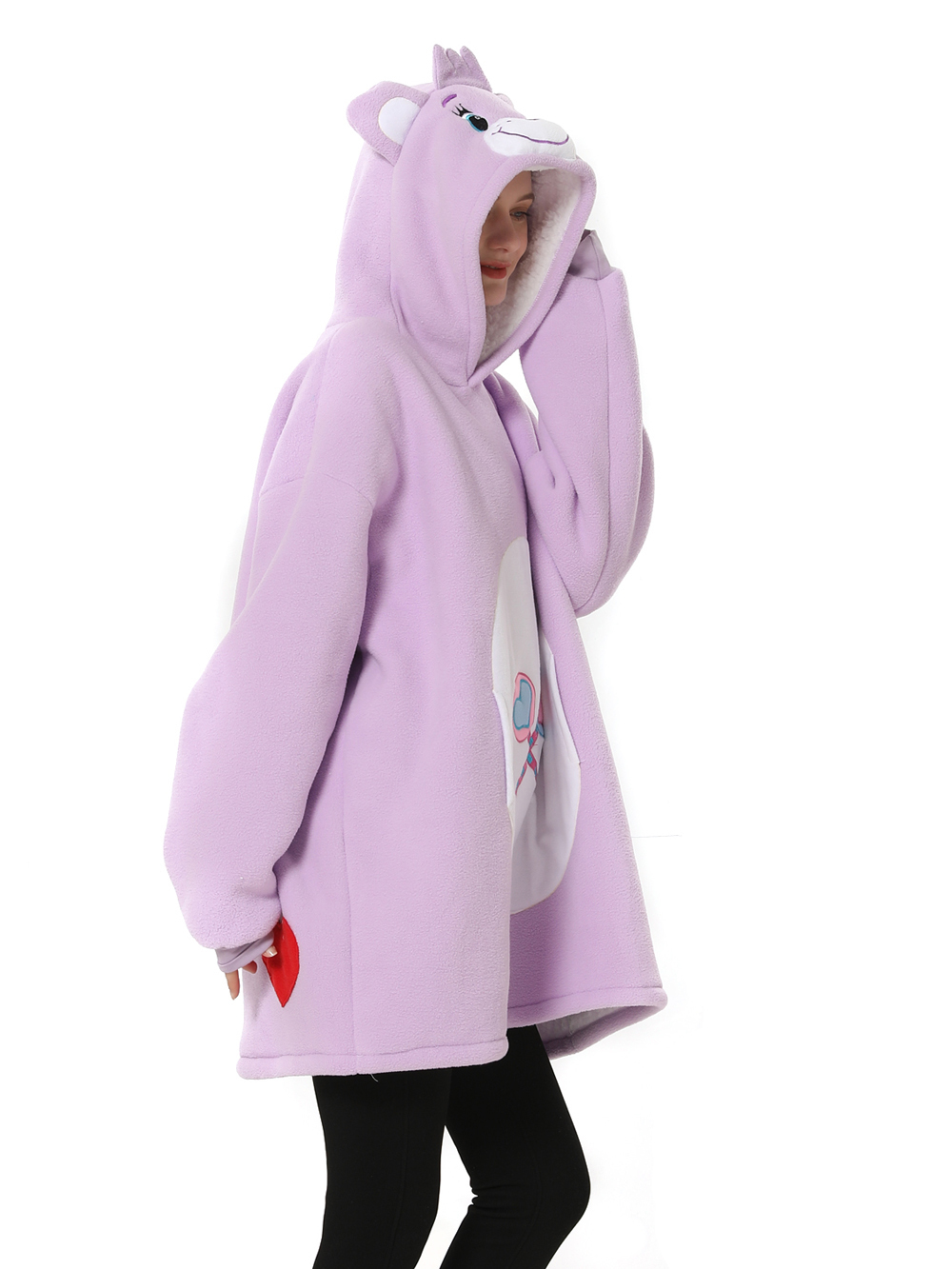 Share Bear Animal Keep Warm Hoodie Wearable Costume Cozy Cartoon Lazy TV Blanket