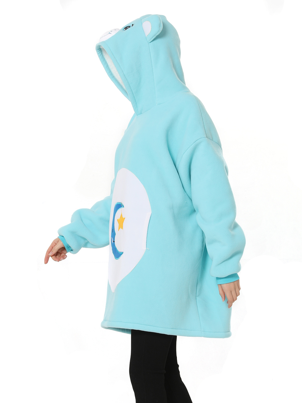 Bed Time Care Bear Animal Keep Warm Hoodie Wearable Costume Cartoon Lazy TV Blanket