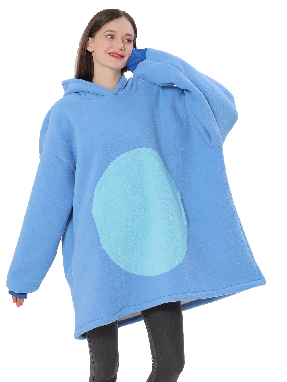 Lilo Stitch Blue Stitch Keep Warm Cosplay Costume Cozy Cartoon Lazy TV Blanket