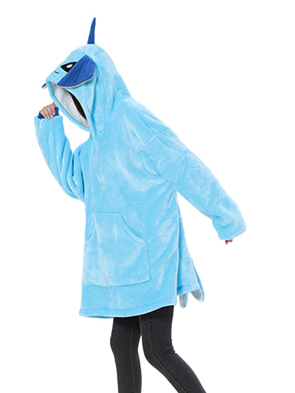 Pokémon Vaporeon Hoodie Wearable Costume Keep Warm Cozy Lazy TV Blanket