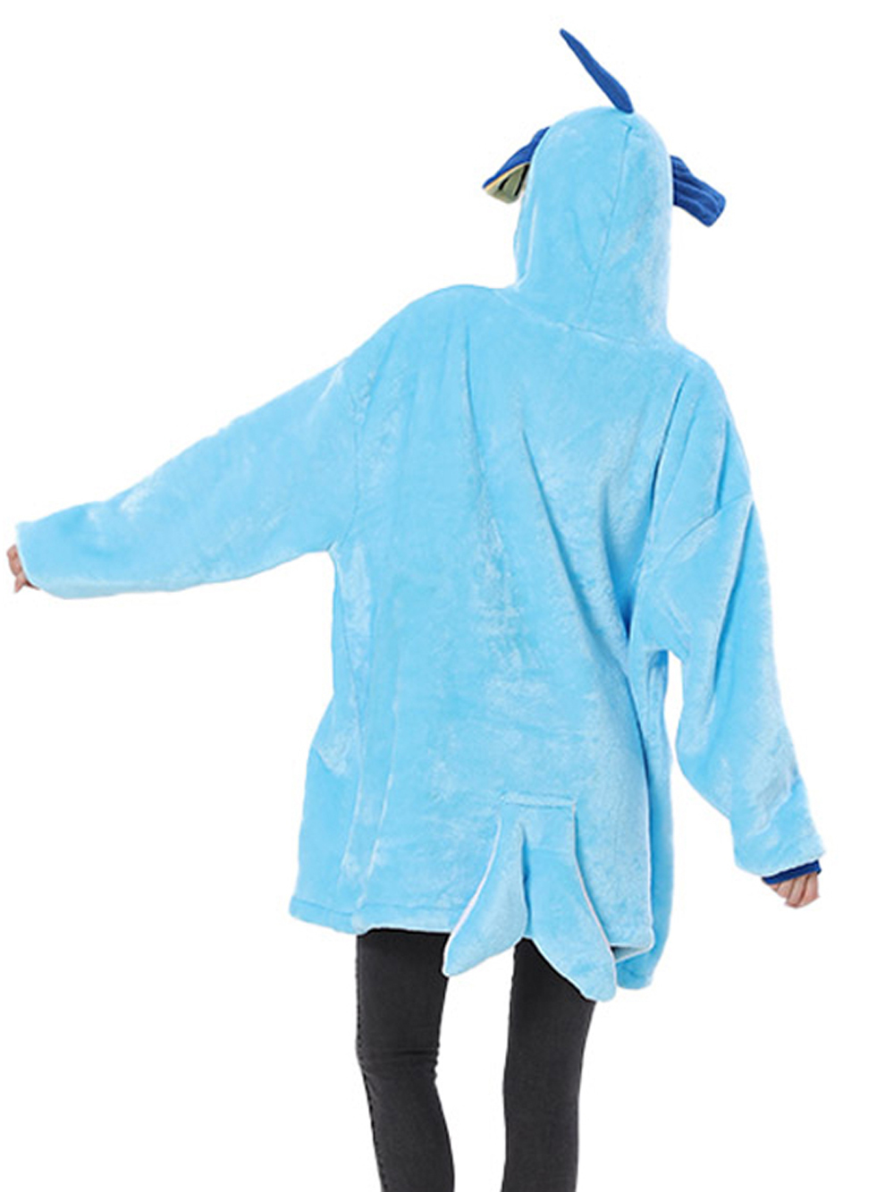Pokémon Vaporeon Hoodie Wearable Costume Keep Warm Cozy Lazy TV Blanket