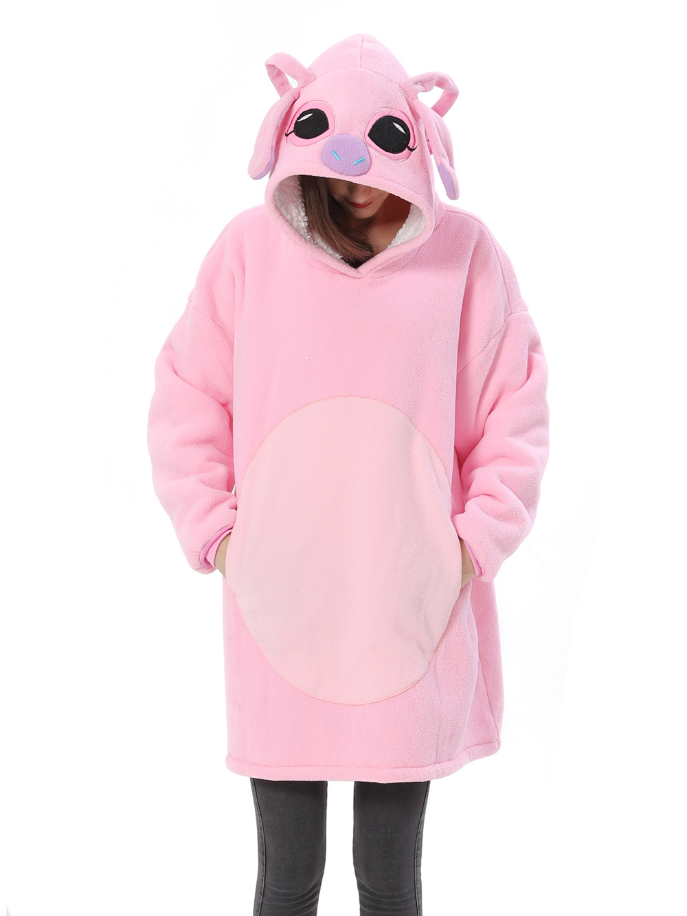Lilo Stitch Pink Stitch Keep Warm Cosplay Costume Cozy Cartoon Lazy TV Blanket