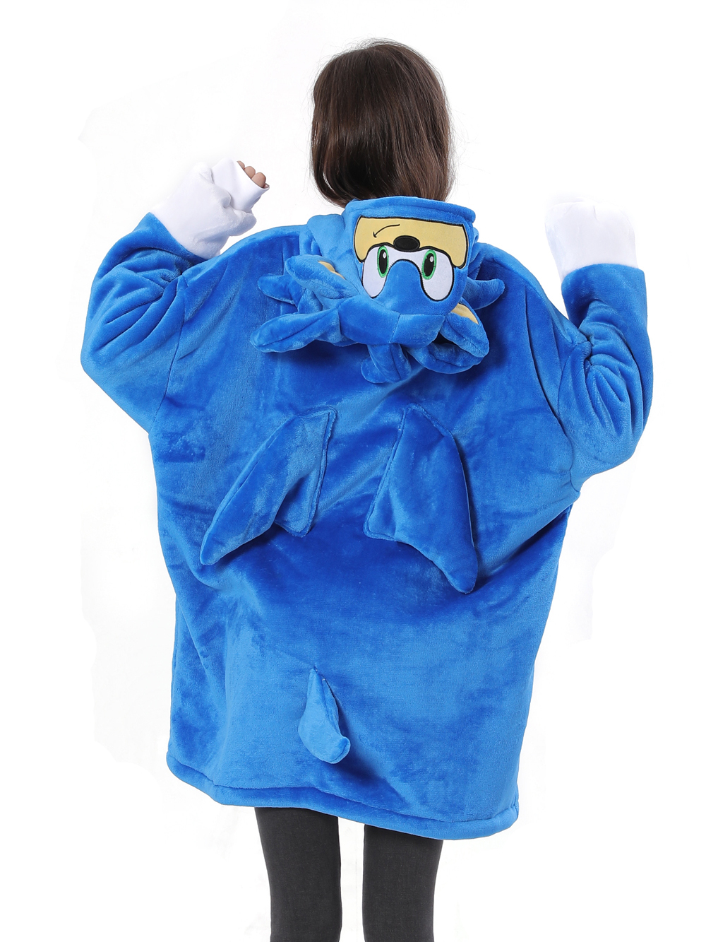 The Hedgehog Sonic Sonic Keep Warm Costume Cozy Cartoon Lazy TV Blanket