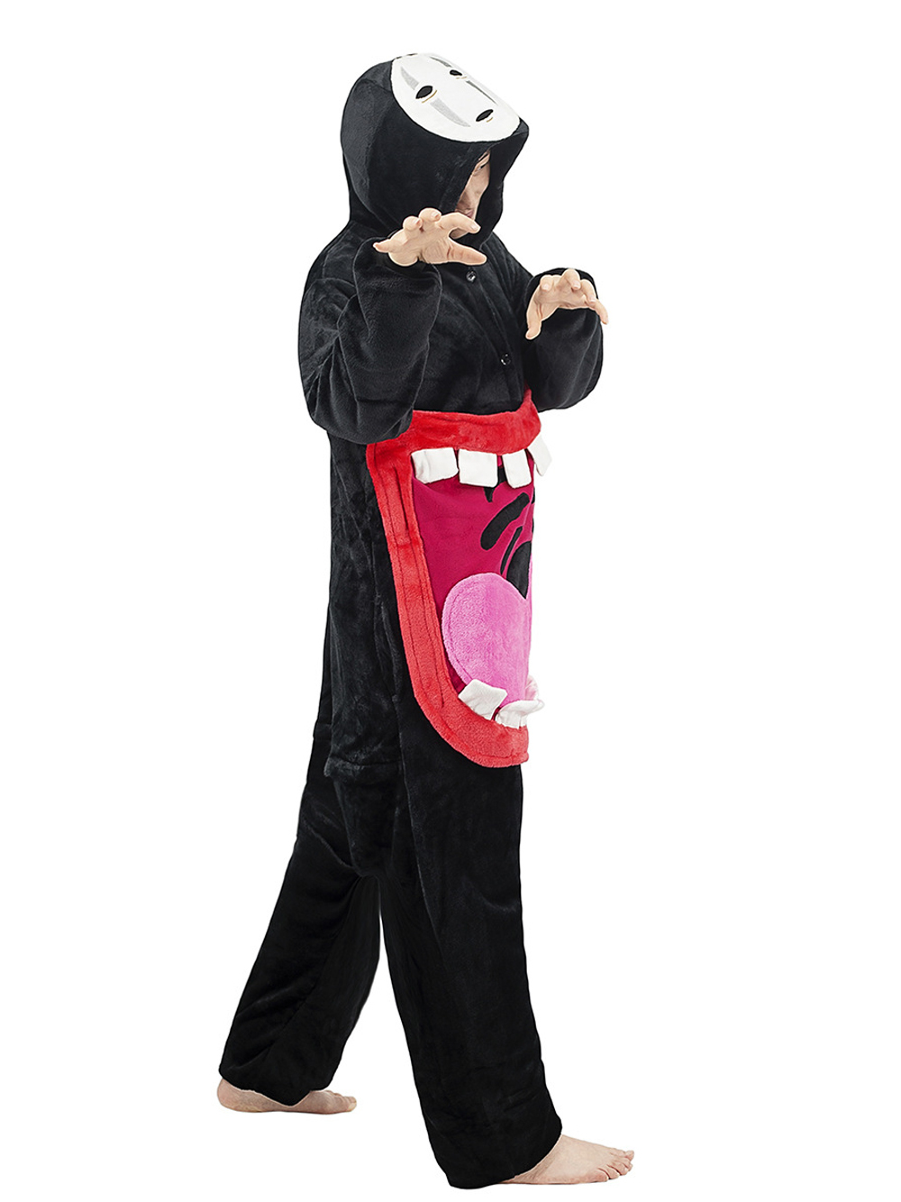 Anime Spirited Away Pajamas Anime Kigurumi Adult Unisex Onesie Flannel Sleepwear