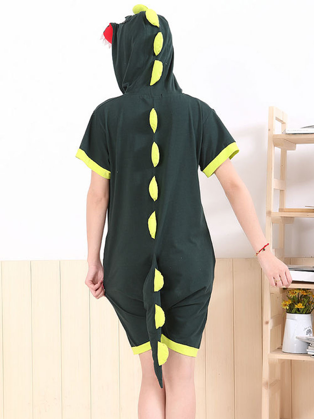Green Dinosaur Pajamas Animal Onesie Costume Kigurumi Adult