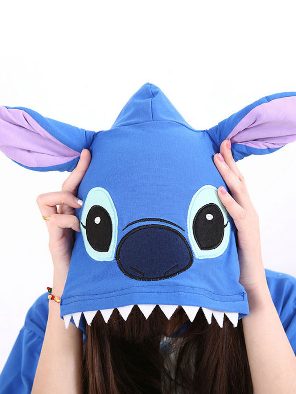Blue Stitch Pajamas Animal Onesie Hoodie Kigurumi Costume