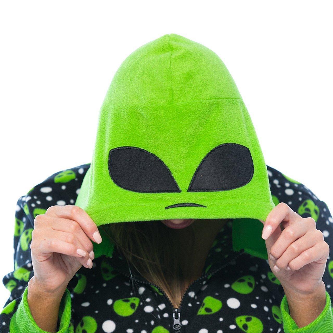 Alien Adult Onesie Kigurumi Costume Halloween Horror ghost face mask Jumpsuits