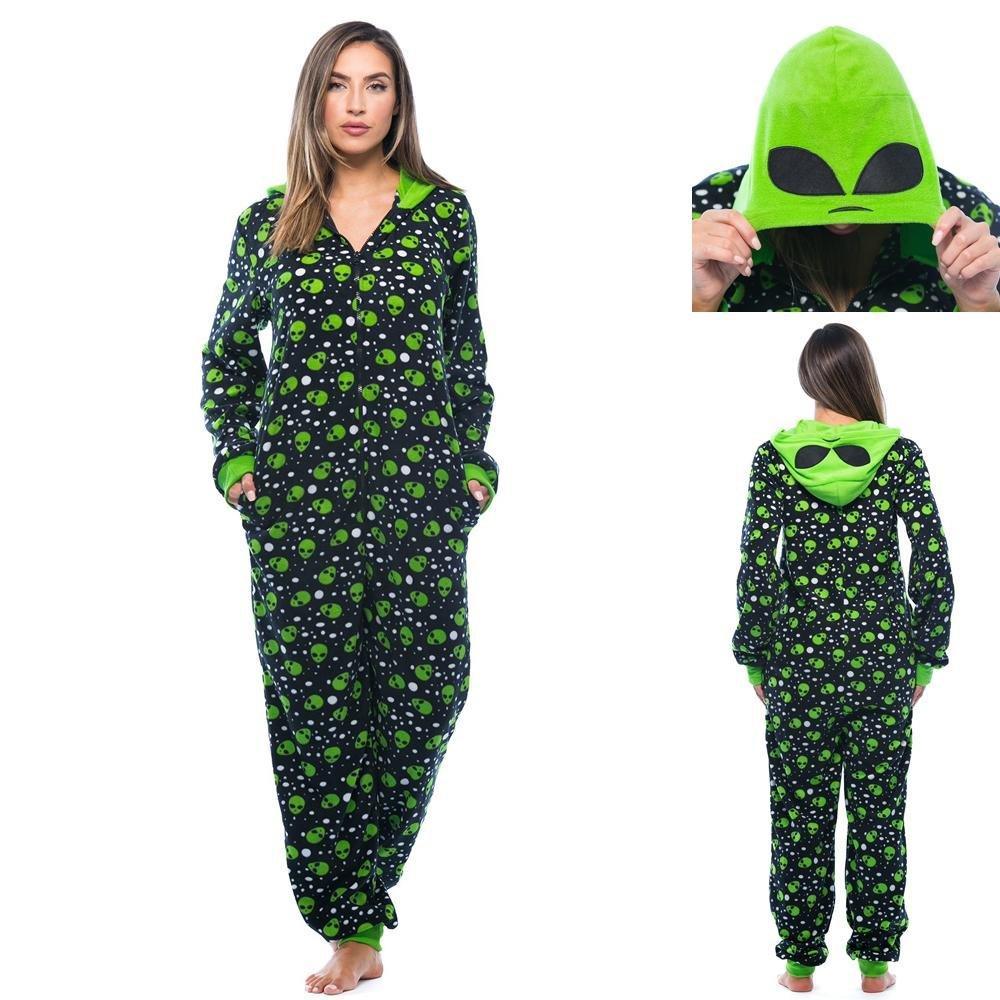 Alien Adult Onesie Kigurumi Costume Halloween Horror ghost face mask Jumpsuits