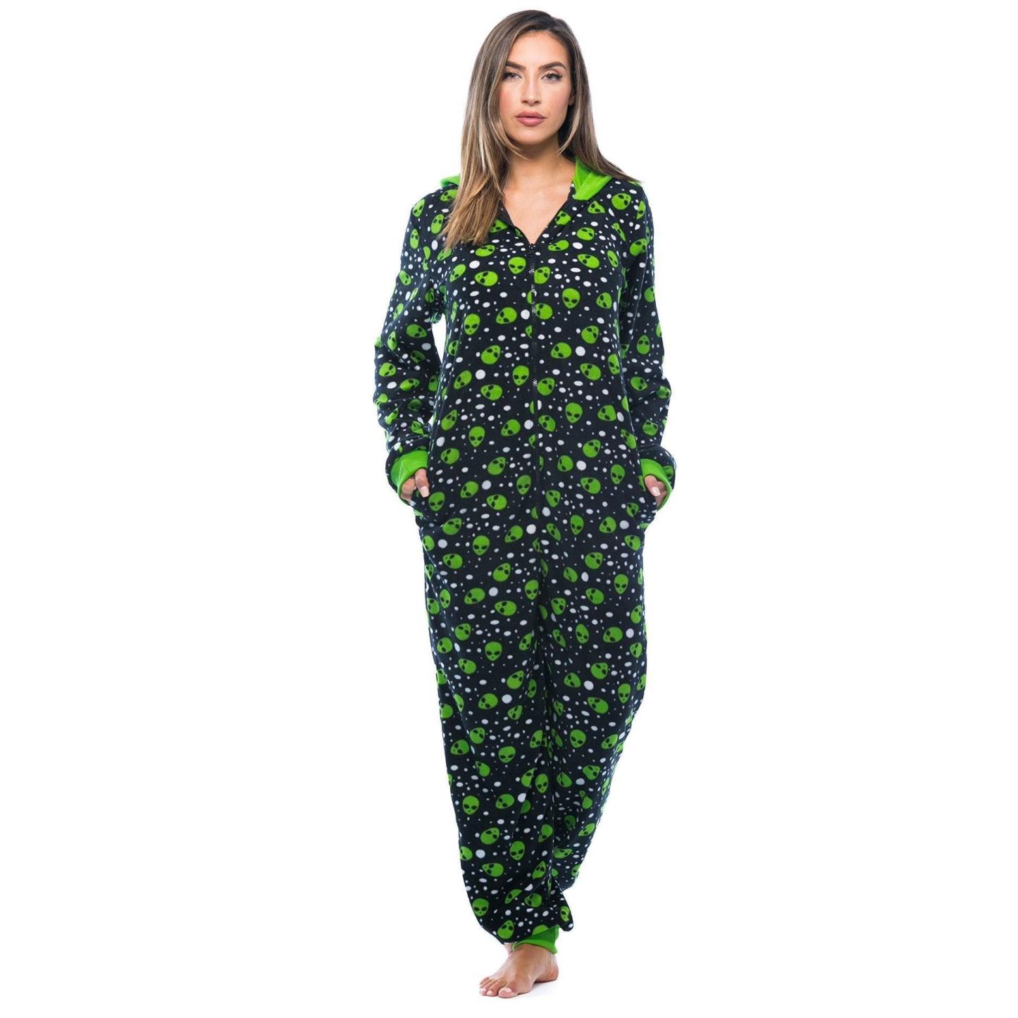Alien Adult Onesie Kigurumi Costume Halloween Horror ghost face mask Jumpsuits