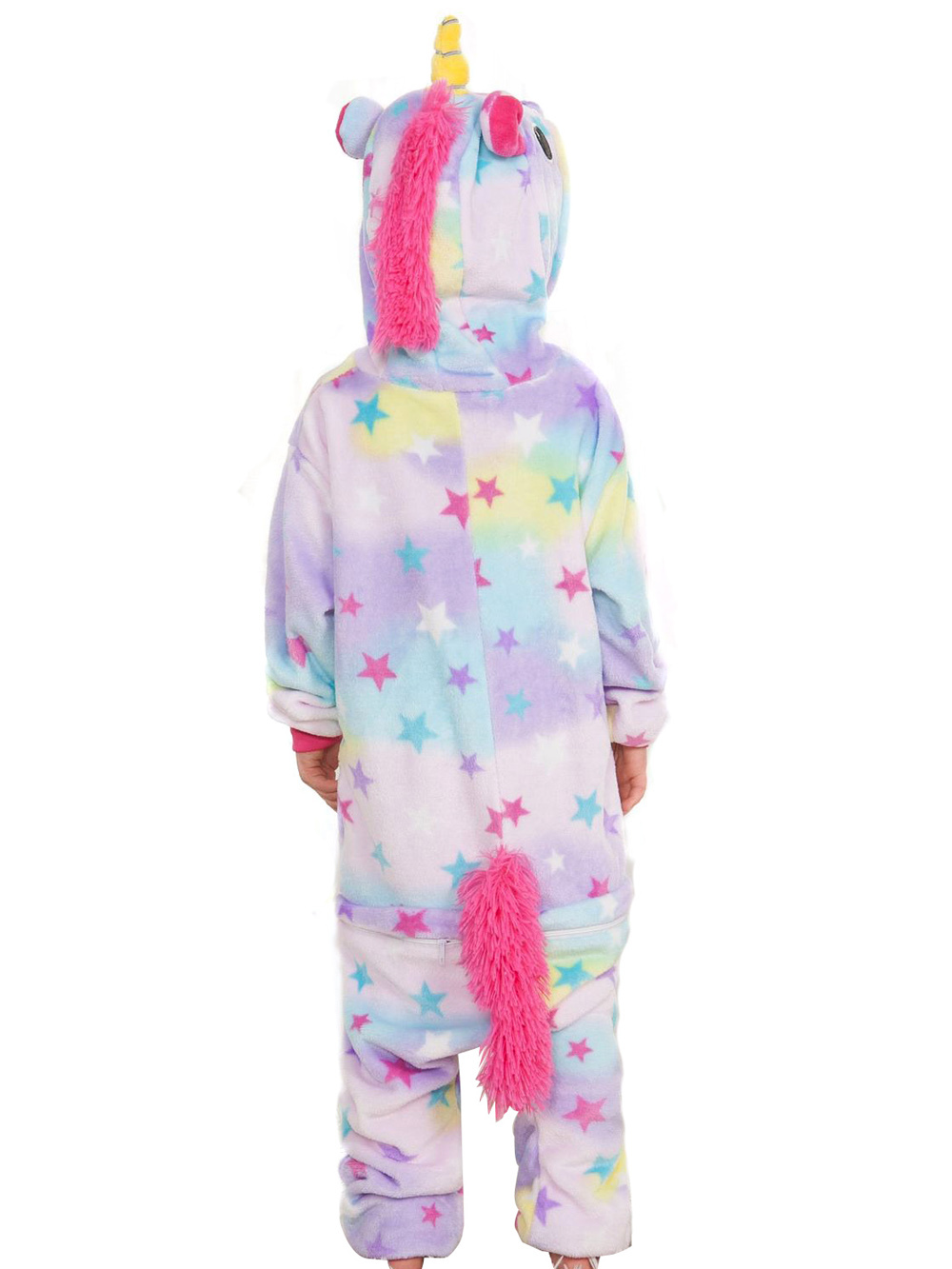 Kids Dreaming Star Print Unicorn Kigurumi Onesies Pajamas