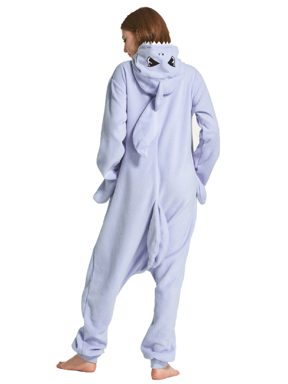 Shark Cartoon Kigurumi Animal Onesies Pajamas For Adult-PajamasFun