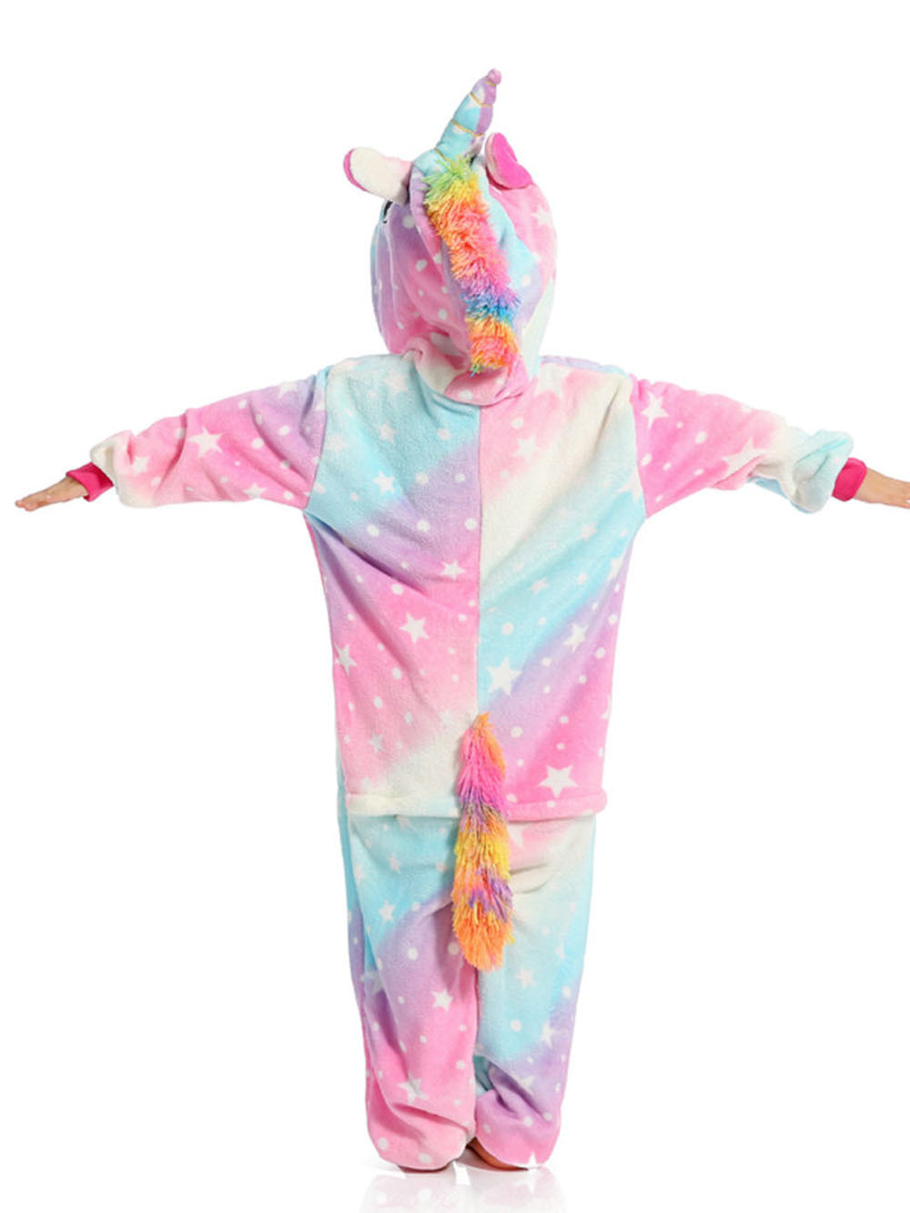 Kids Animal Pink Unicorn Kigurumi Onesies Pajamas costume