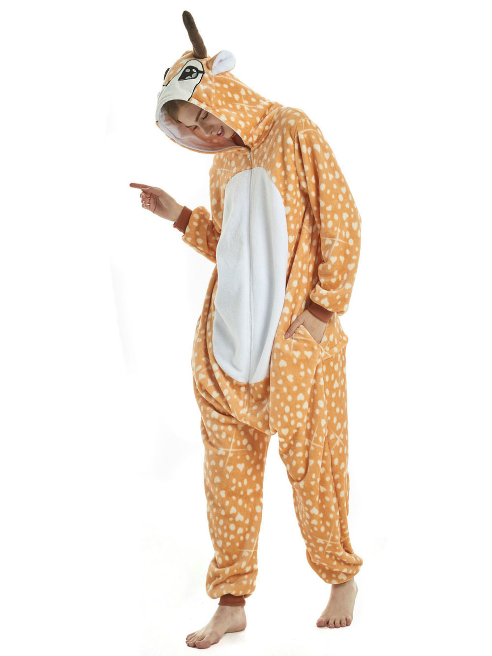 Adult New Deer Kigurumi Onesies Pajamas Costume