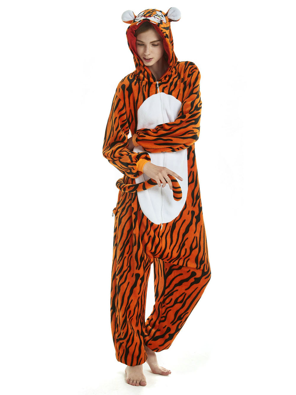 New Tiger Kigurumi Onesies Pajamas For Adult costume