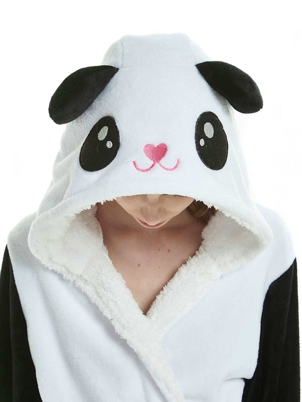 Panda Kigurumi Robes Adult Animal Pajamas Softest Bath Robe