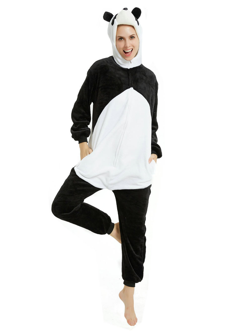 3D Panda Kigrumi Onesies for Adult Animal Costumes Pajamas All Size