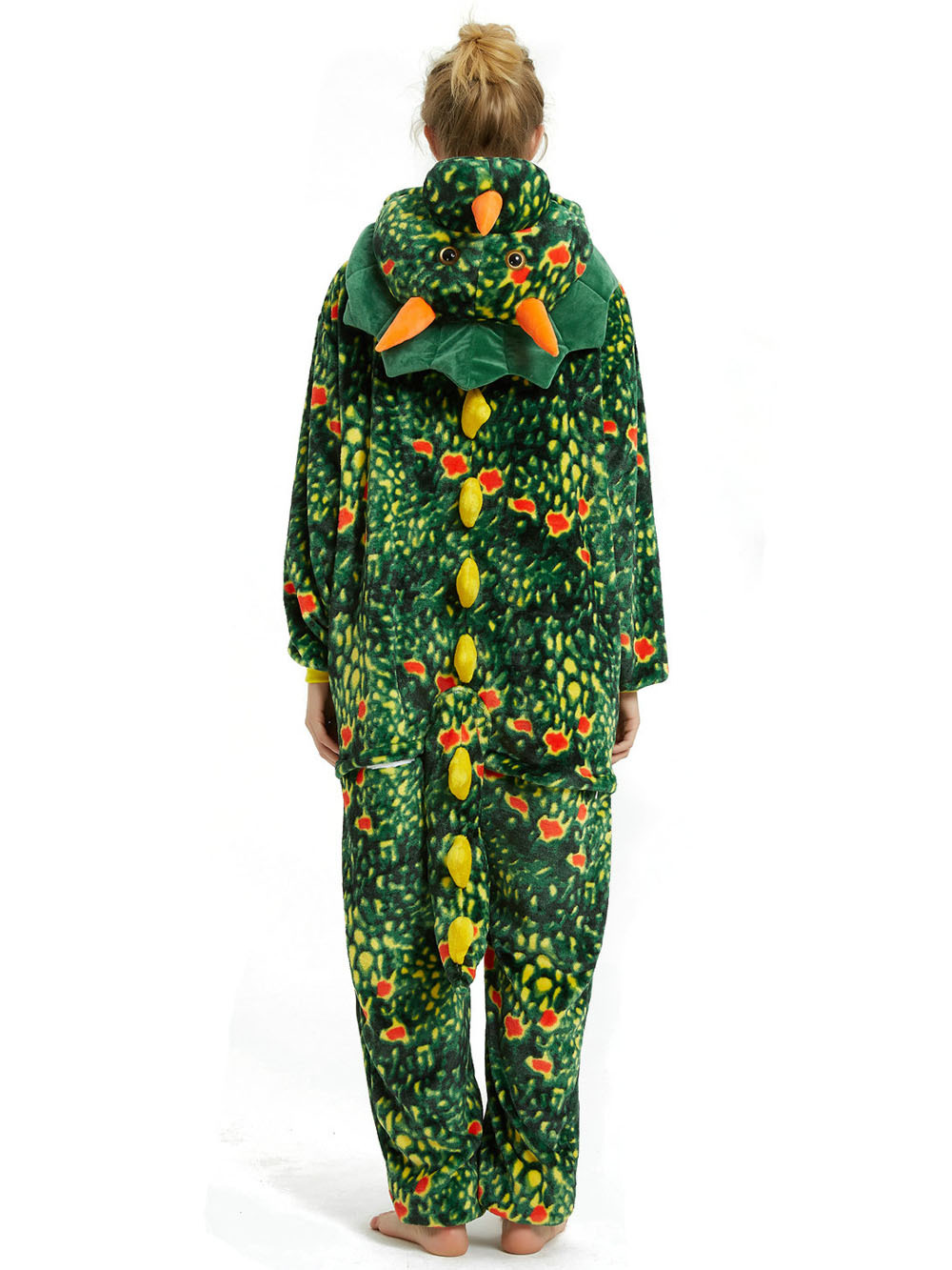 Green Triceratops Dragon Adult Kids Kigurumi Onesies Pajamas Costume