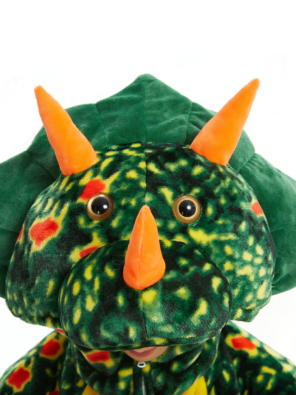 Green Triceratops Dragon Adult Kids Kigurumi Onesies Pajamas Costume
