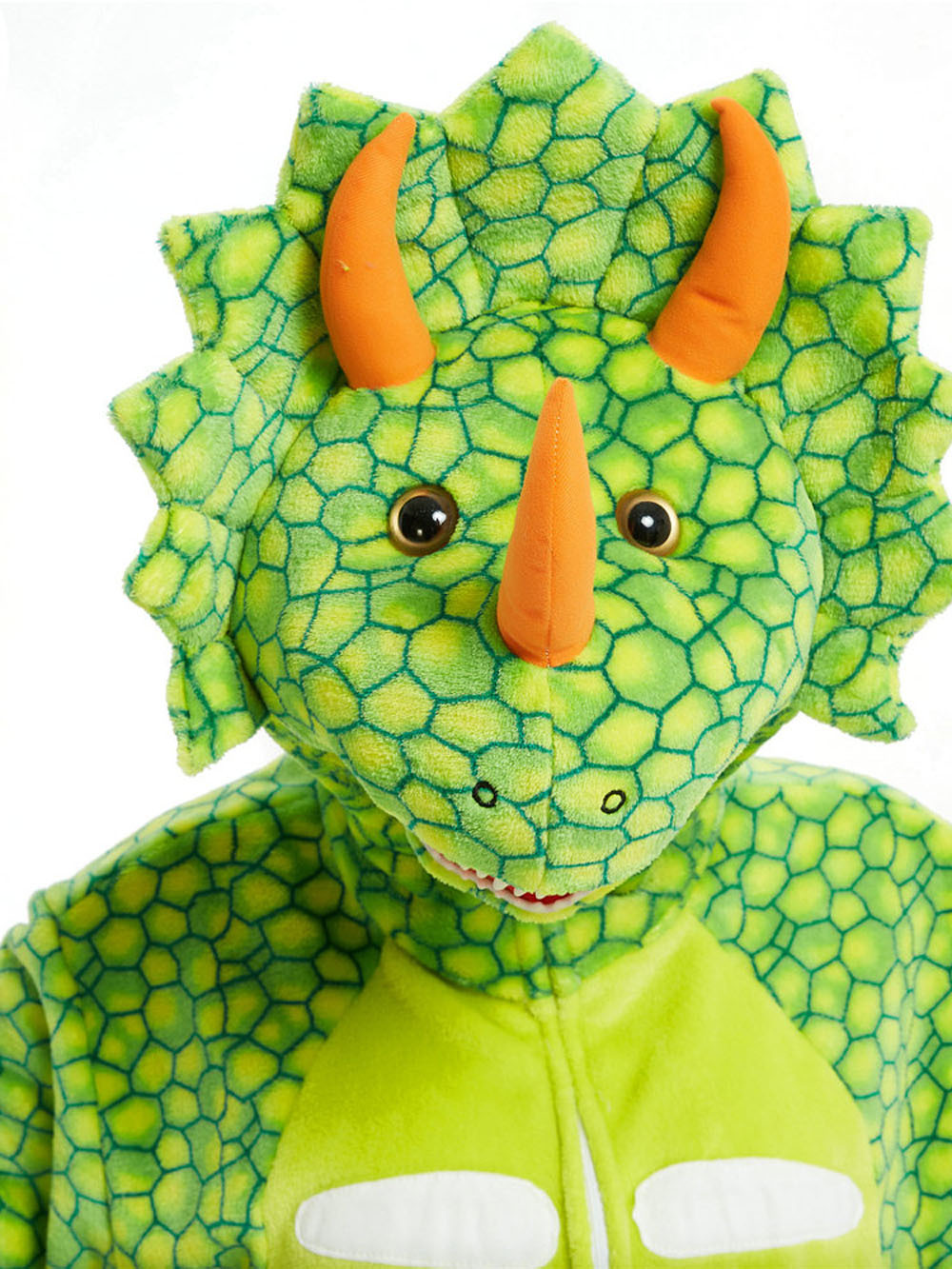 Light Green Triceratops Dragon Adult Kigurumi Onesies Pajamas Costume