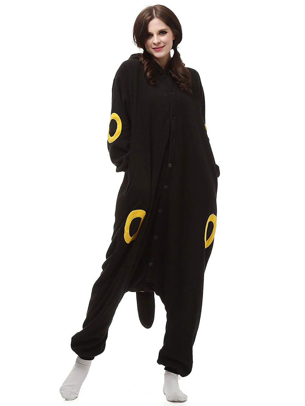 Pokemon Umbreon Kigurumi Onesie Hoodie Costume Pajamas