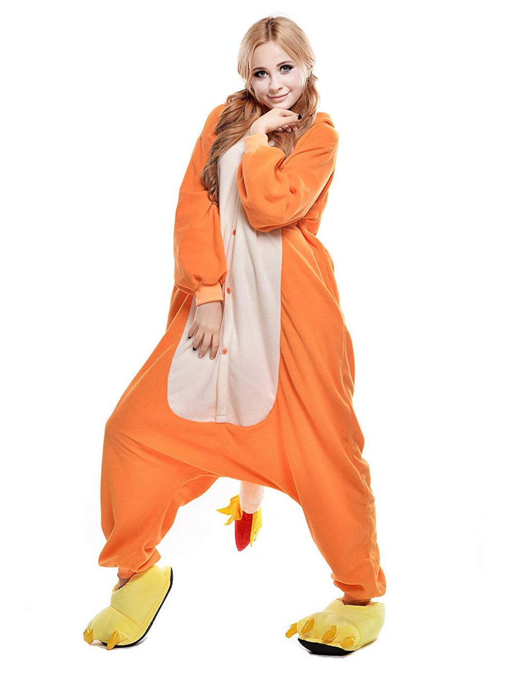 Adult Pokémon Pokemon Charizard Charmander Costume Kigurumi Onesies Pajamas