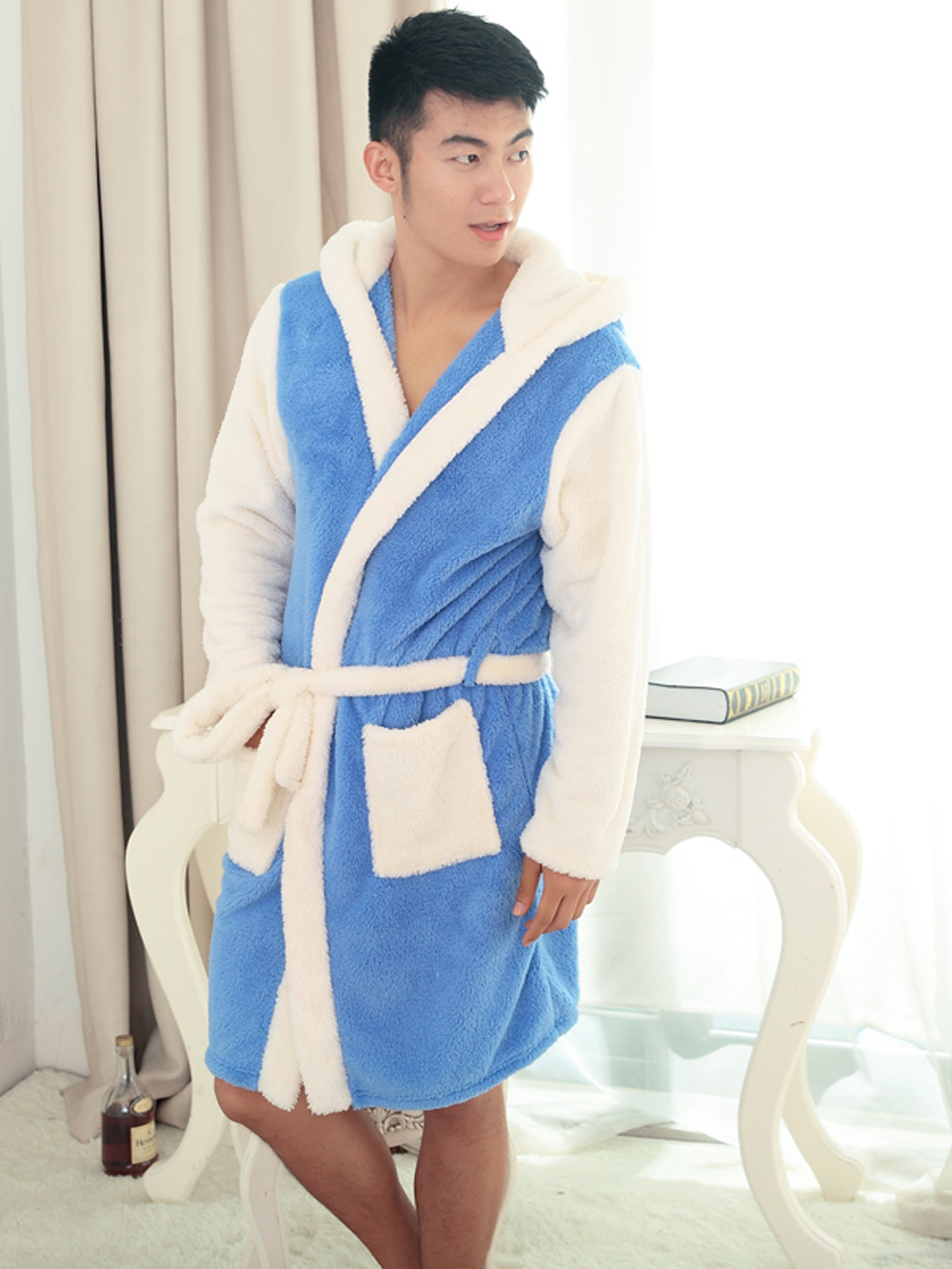 Blue Stitch Winter Warm Couple Sleepwear Kigurumi Pajamas
