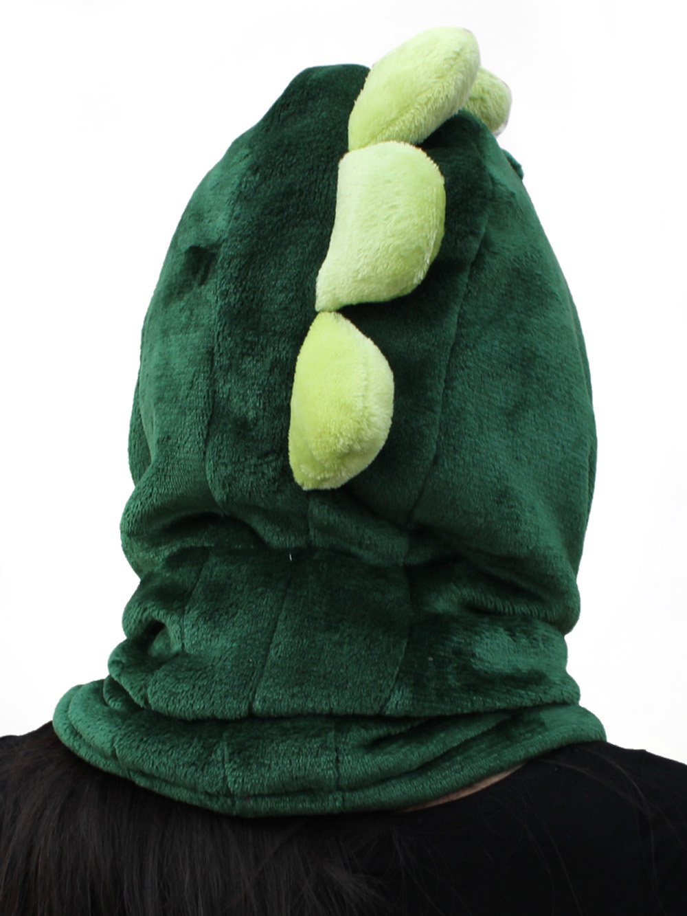 Green Dinosaur Kigurumi Neck warmer Hooded animal hat