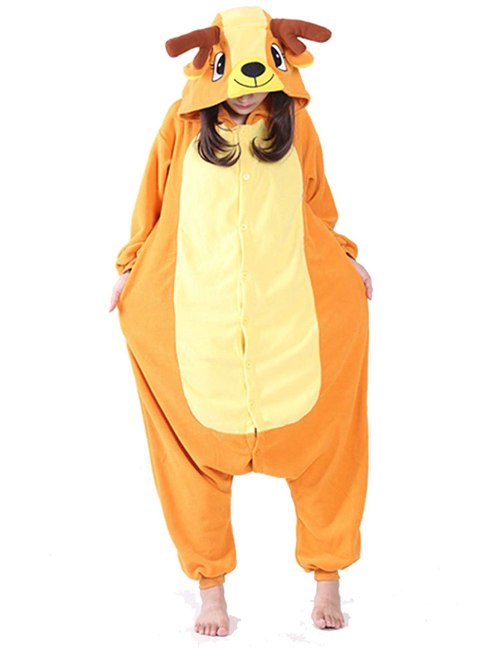 Shop Sale Cheap Animal Adult Deer Onesies Hoodie Kigurumi Costume pajamas-NKCOS
