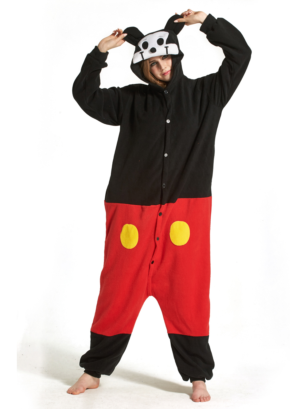 Mickey Mouse Animal Onesies Pajamas Adult kigurumi Costum-PajamasFun