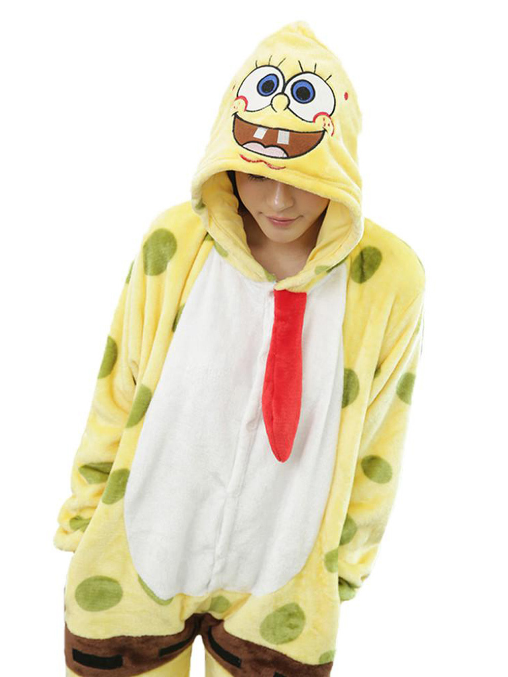 Shop Sale Cheap JP Anime Sponge Bob Kigurumi Onesie Pajamas Costume-NKCOS